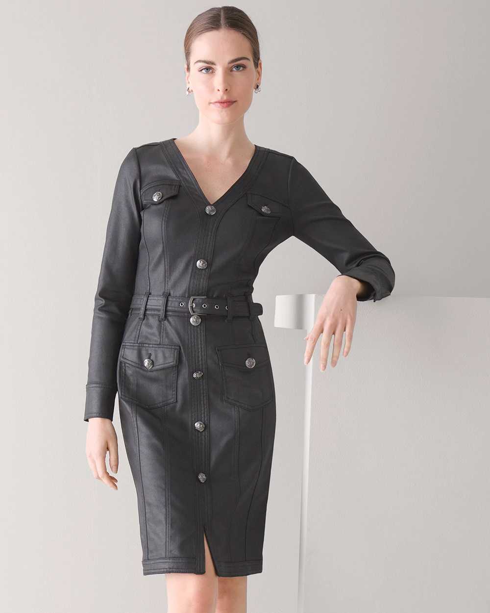 White house black outlet market denim dress
