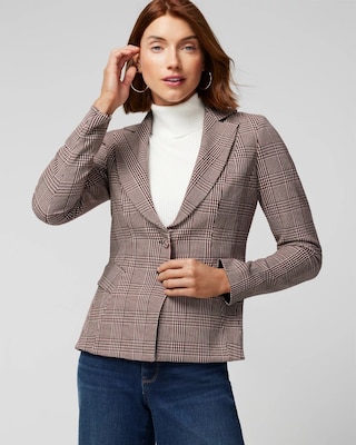 WHBM® Plaid Signature Blazer click to view larger image.