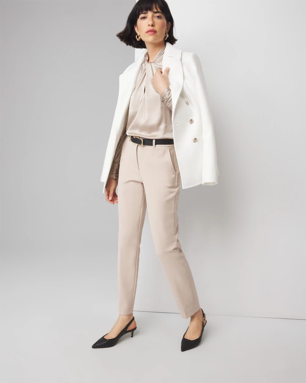 WHBM® Elle Slim Ankle Comfort Stretch Pants