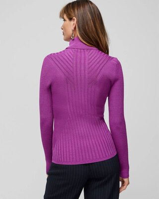 Long-Sleeve Ribbed Turtleneck