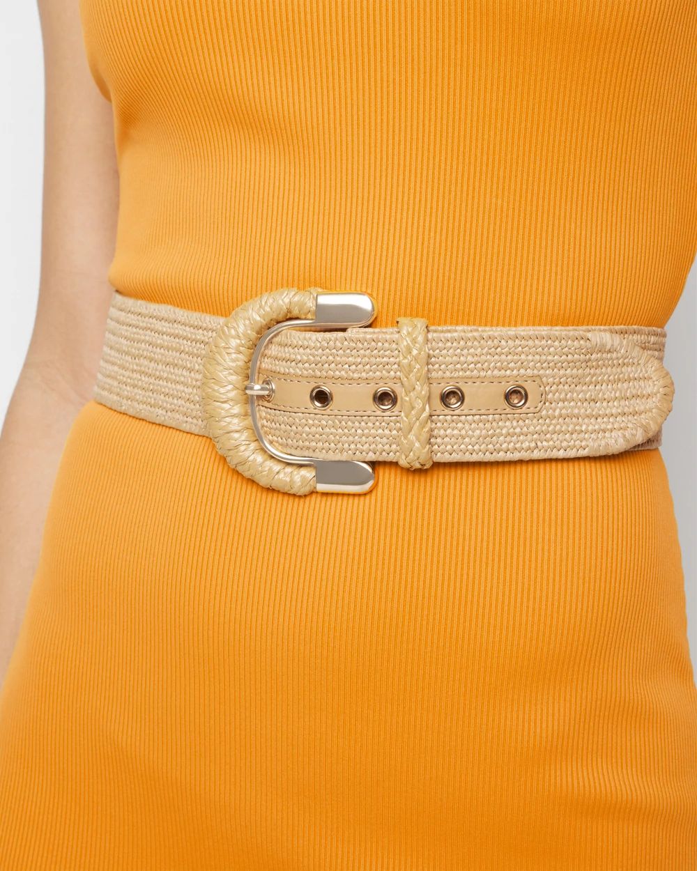 Raffia Waist Belt
