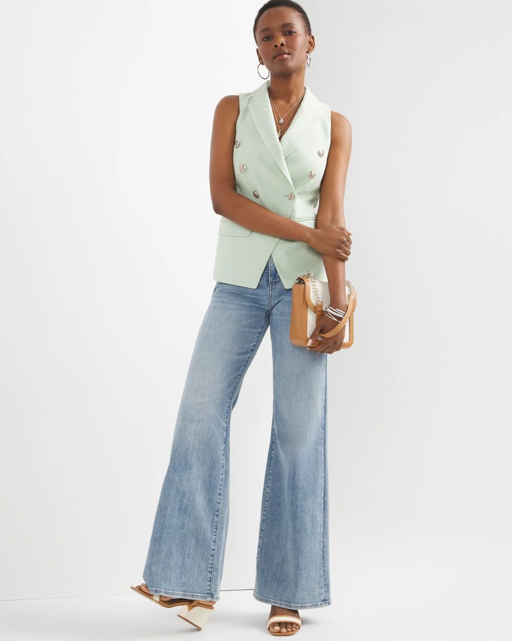 WHBM® Textured Studio Vest click to view larger image.