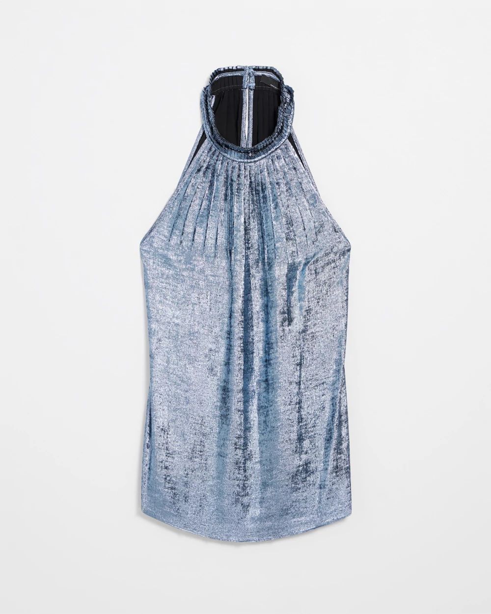 Halter Pleated Shell Top click to view larger image.