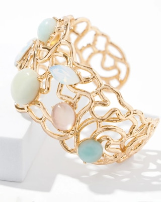 Gemstone Swirl Cuff