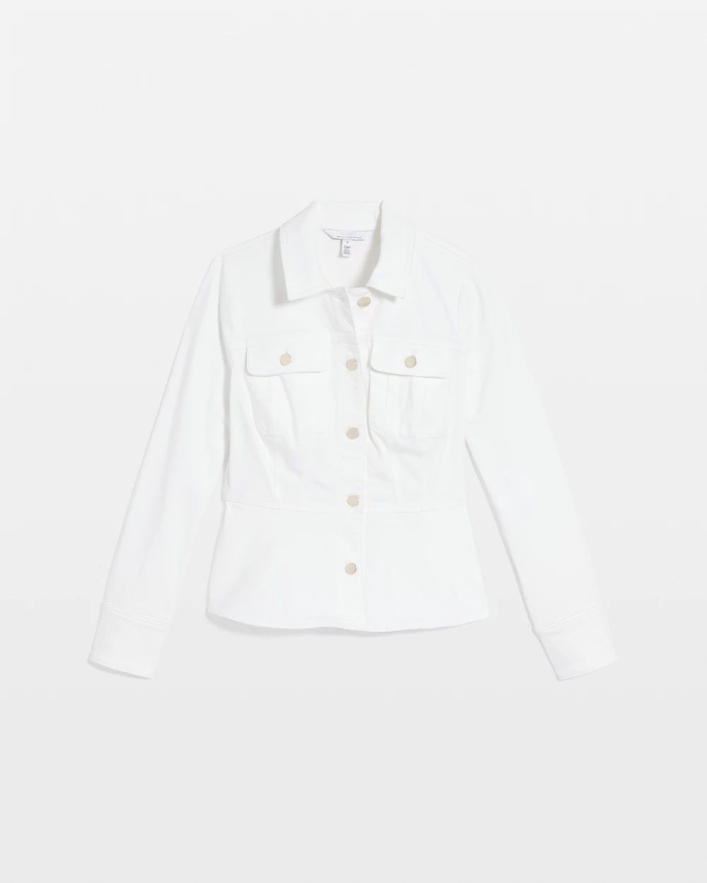 Denim Peplum Jacket