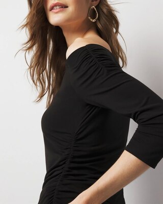 Off-The-Shoulder Ruched Top click to view larger image.