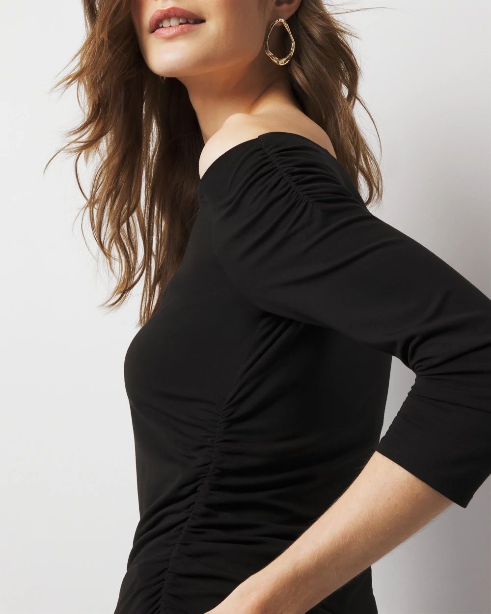 Off-The-Shoulder Ruched Top