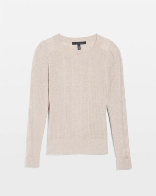 Cashmere Blend Crewneck Sweater click to view larger image.