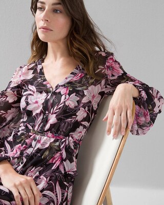 Long-Sleeve A-Line Shirtdress