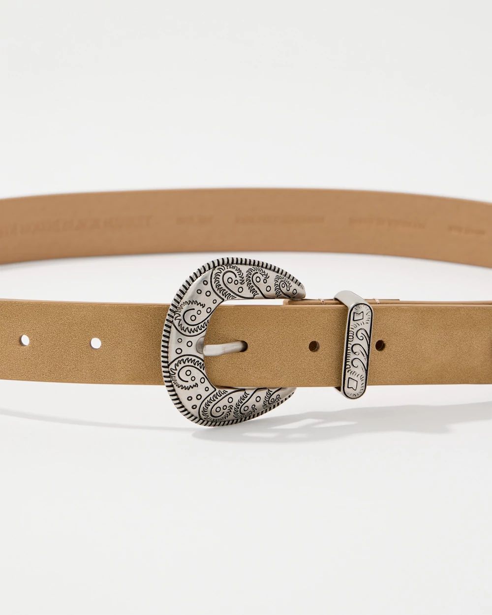 Faux Suede Denim Belt click to view larger image.