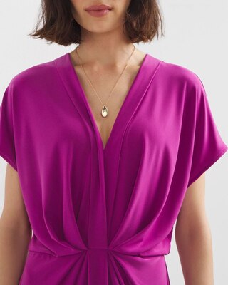 Matte-Jersey Twist Front Dress click to view larger image.