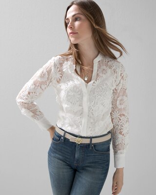 3-D Lace Shirt