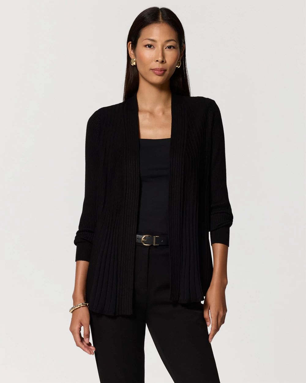 Ribbed Long Sleeve Coverup