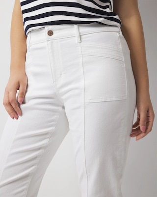 Mid-Rise Double Pocket Girlfriend Jean click to view larger image.