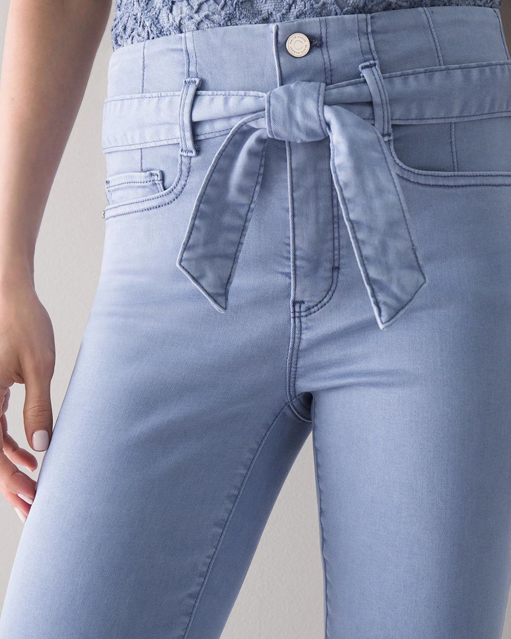 High-Rise Everyday Soft Denim™ Corset Slim Crop Jeans click to view larger image.