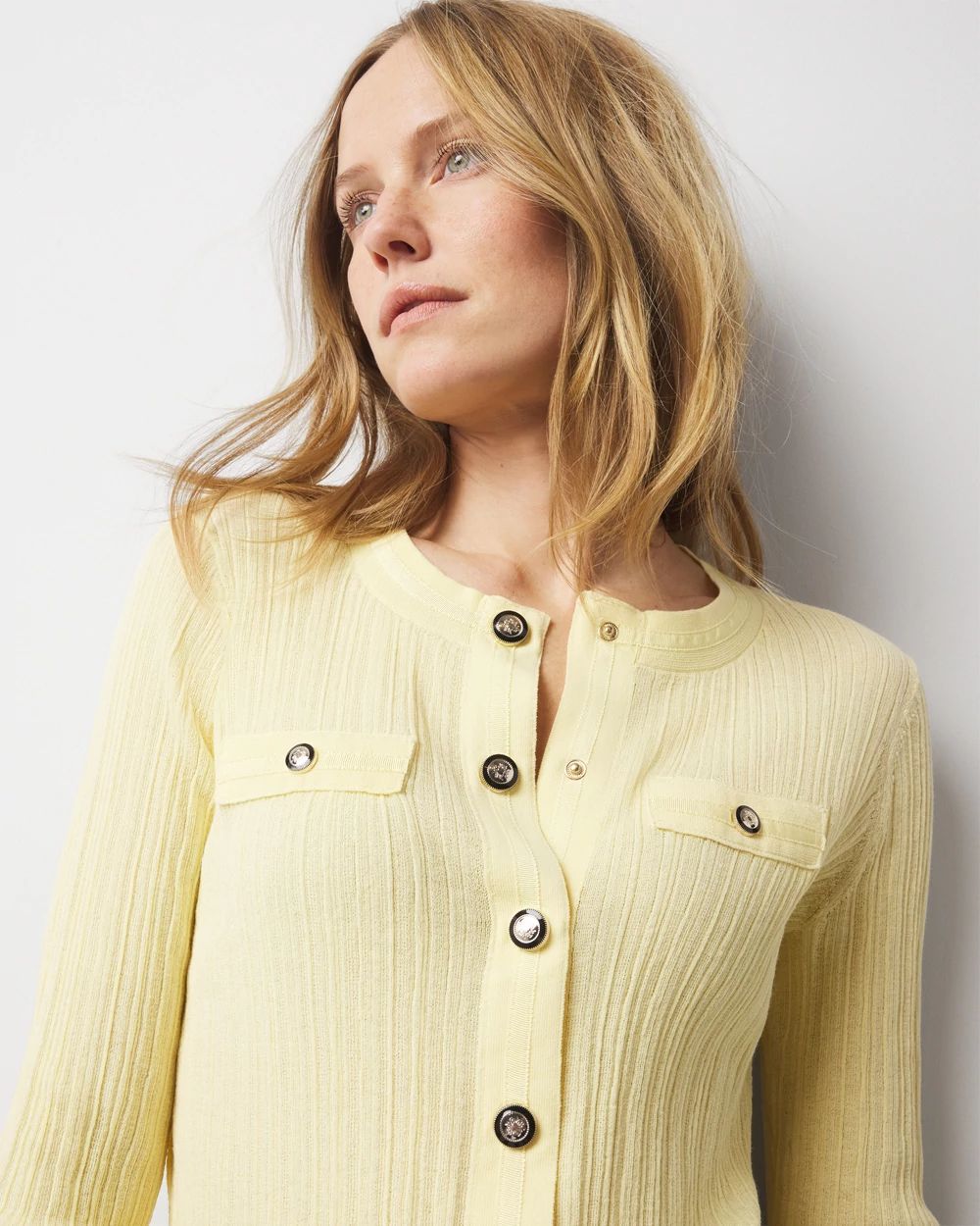 Snap Front Sweater Cardigan