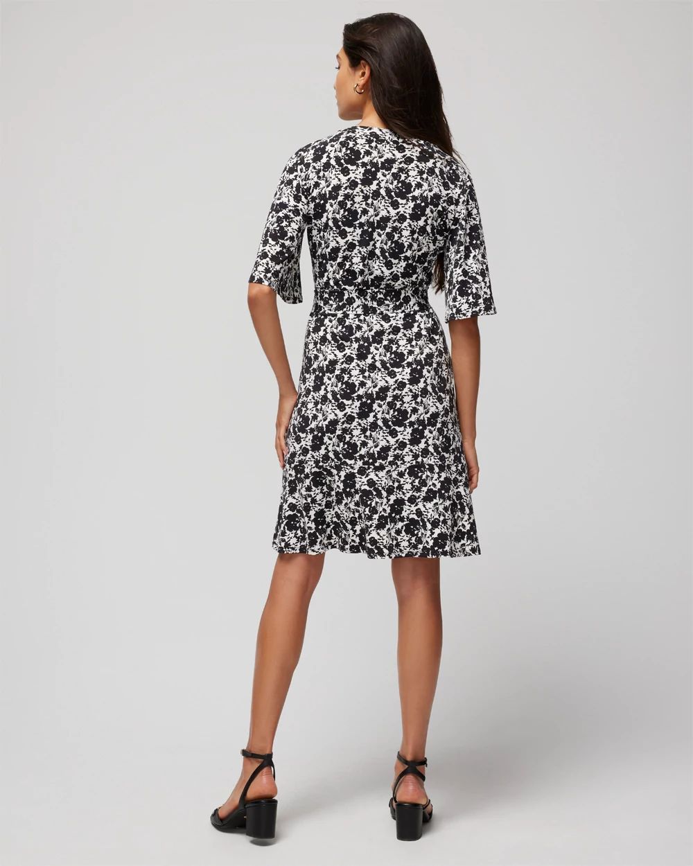 Matte Jersey Belted Kimono Dress