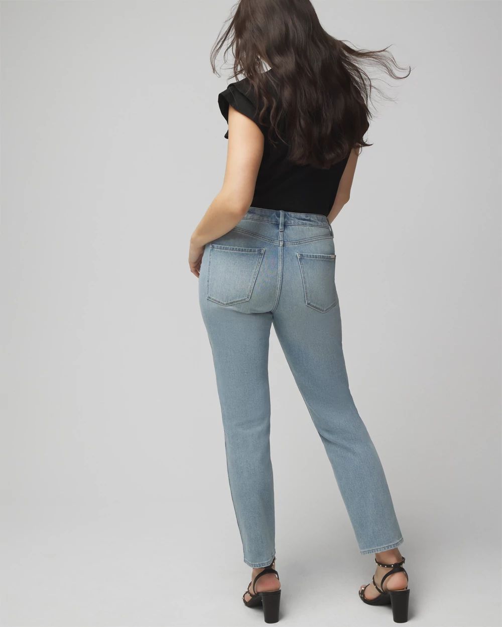 Curvy High-Rise Straight Jeans click to view larger image.