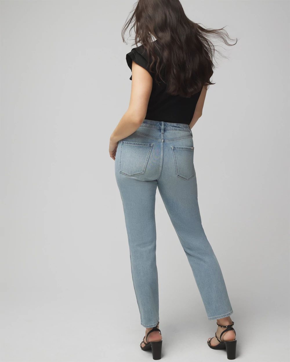 Curvy High-Rise Straight Jeans