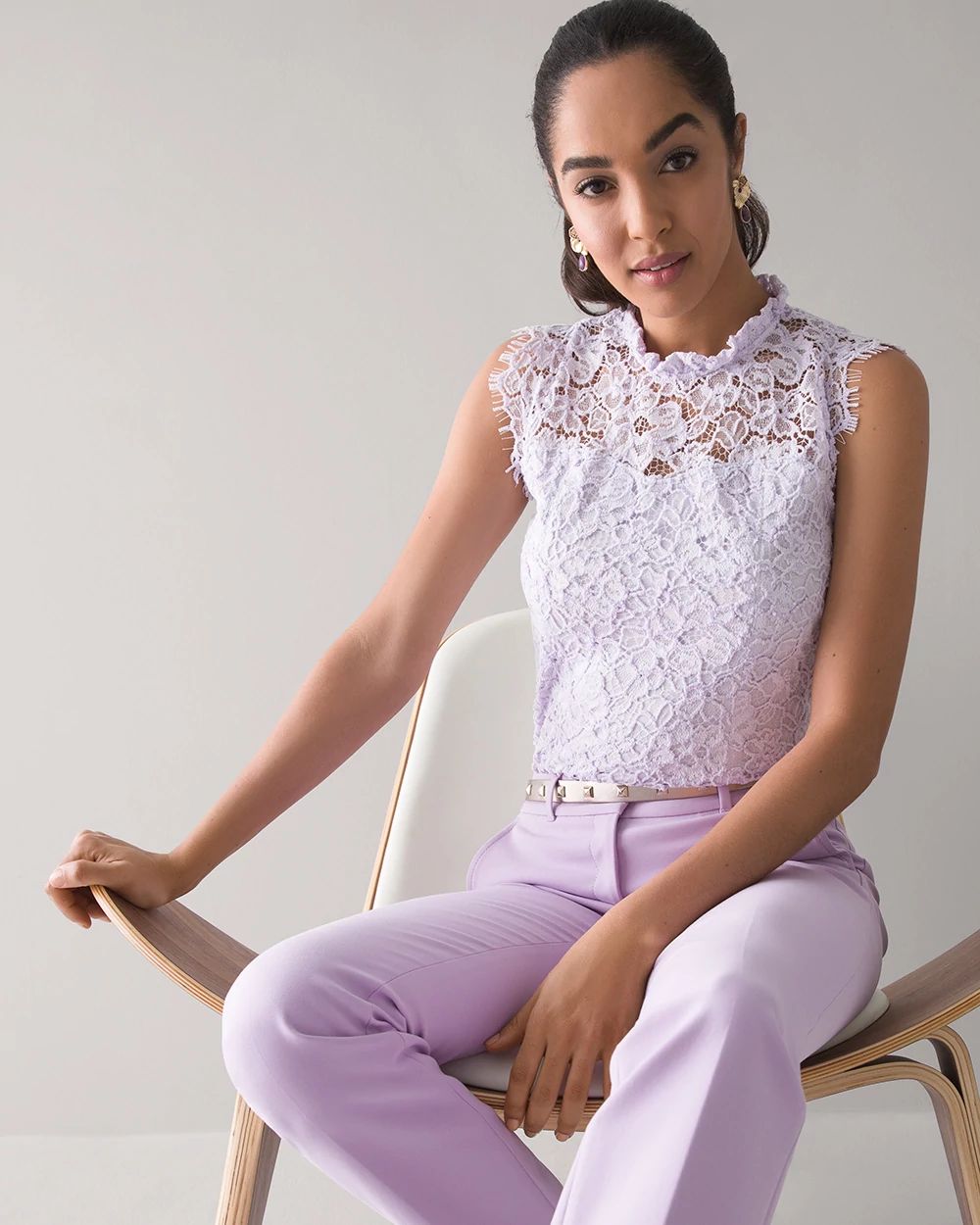 Sleeveless Lace Top