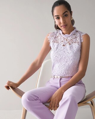 Sleeveless Lace Top