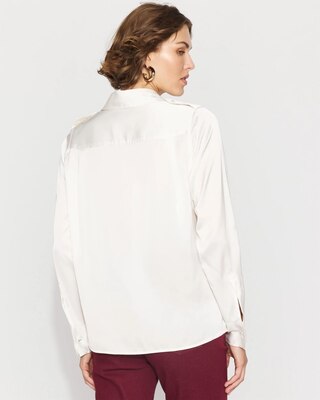 Relaxed Utility Satin Shirt
