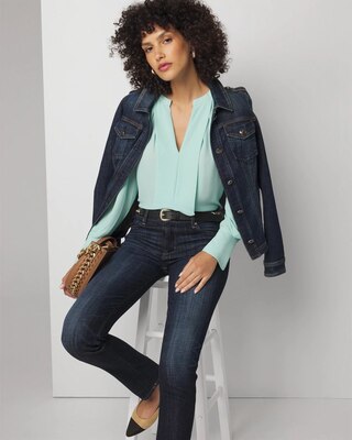 Pleated Front Blouse click to view larger image.