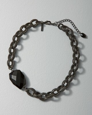Hematite +  Jet Necklace
