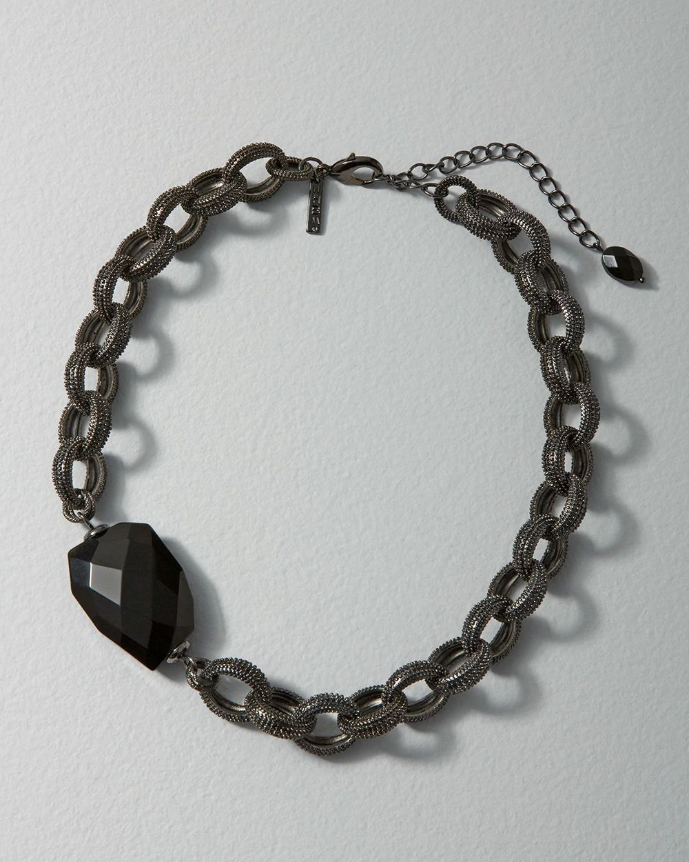 Hematite +  Jet Necklace