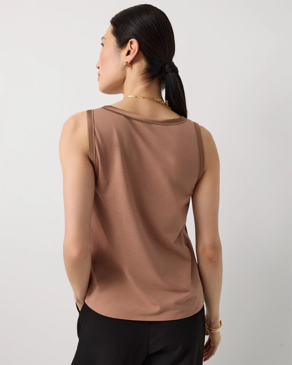 Satin Front Shell Tank