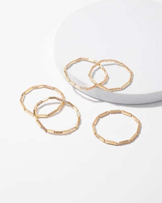 Golden Pavé Stretch Bracelet click to view larger image.