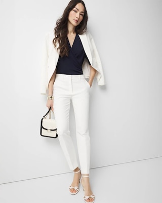 Ruched-Sleeve Surplice Top click to view larger image.