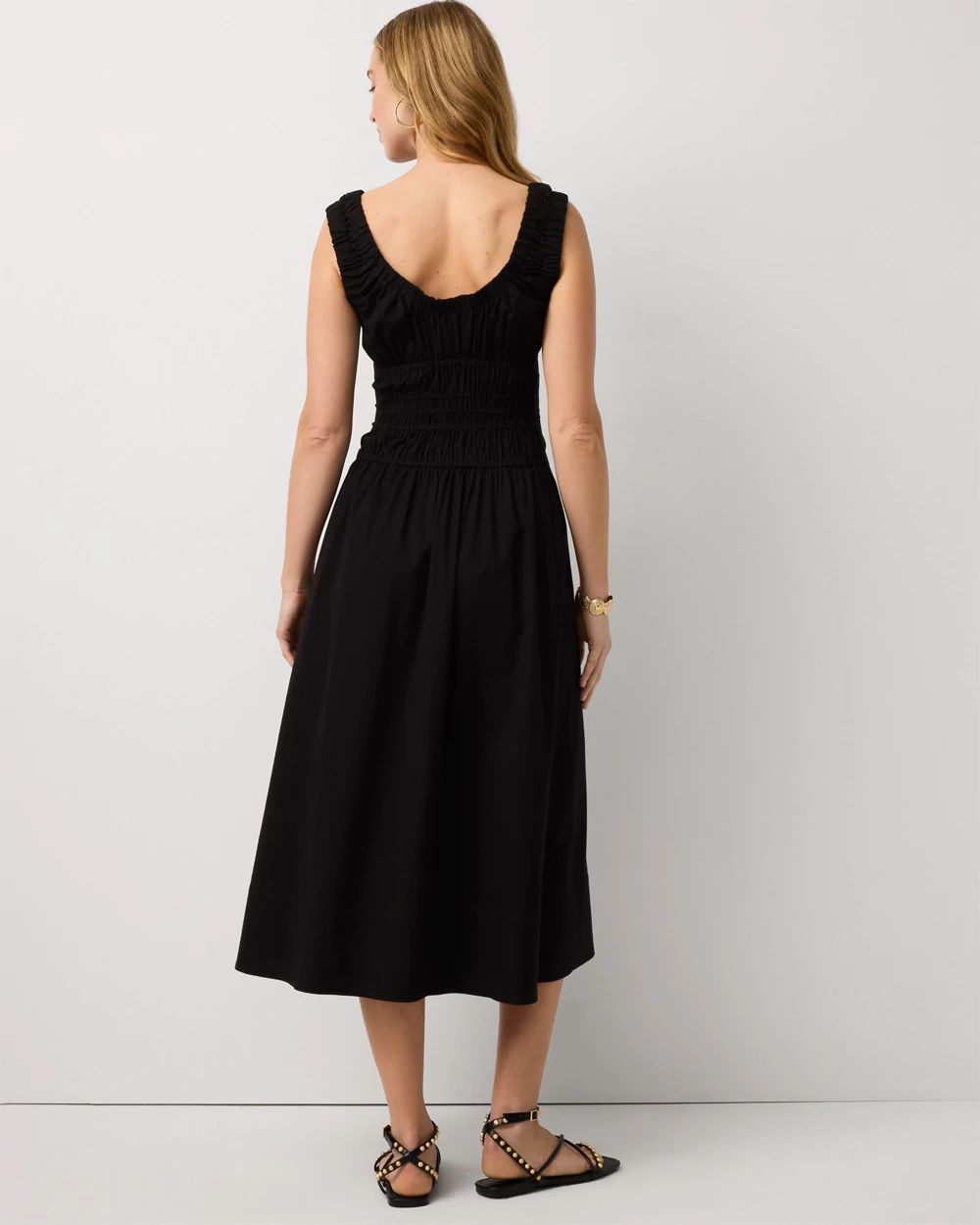 Ruched Tank Midi Dress