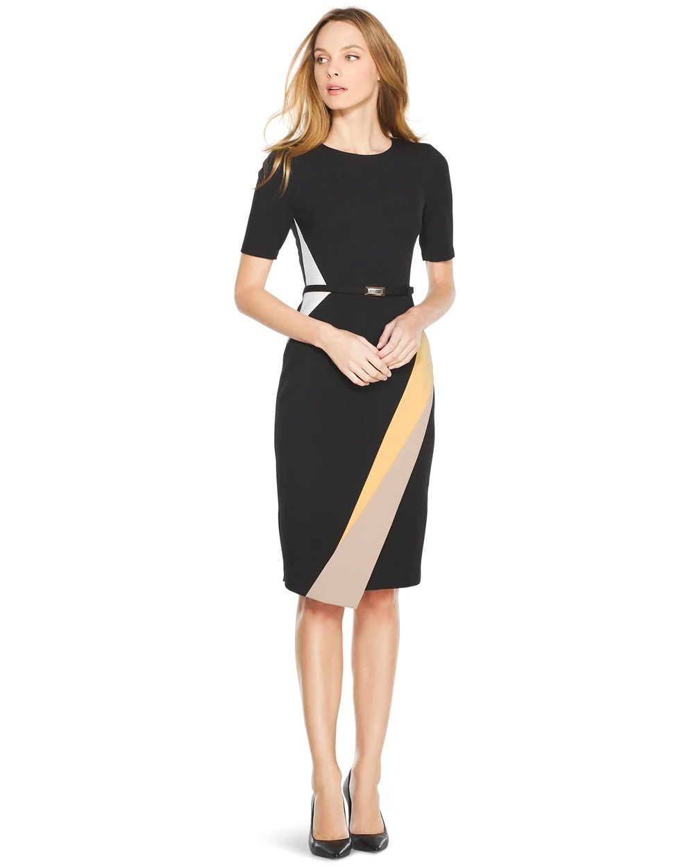 Colorblock Sheath Dress