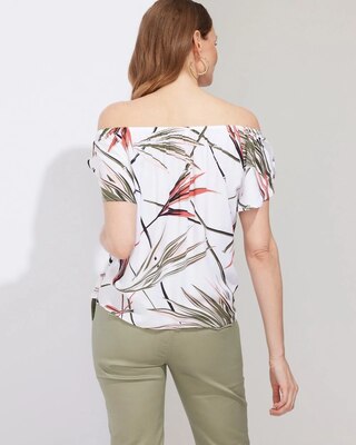 Outlet WHBM Off-The-Shoulder Tulip-Sleeve Blouse