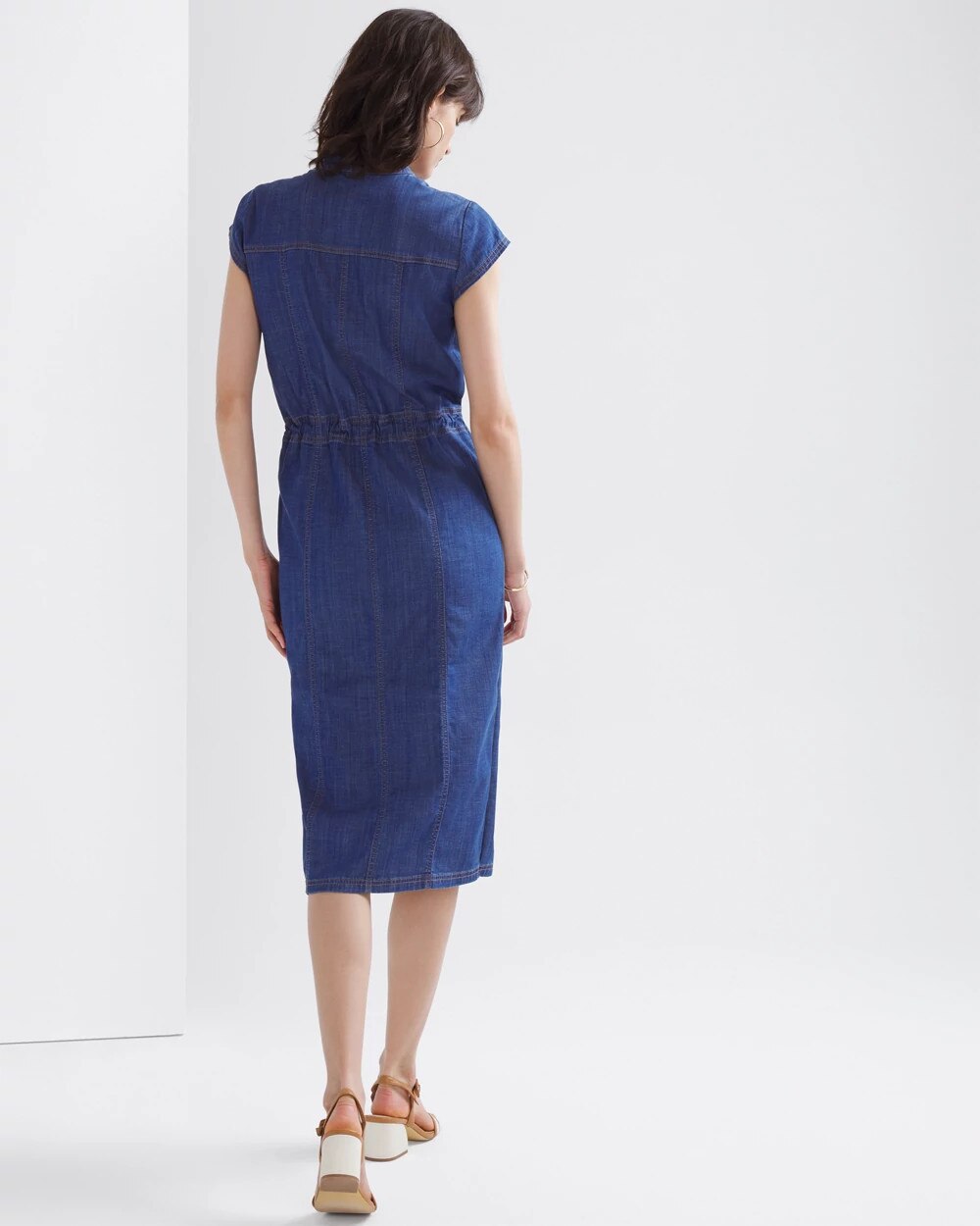 Button-Down Midi Dress - image 4