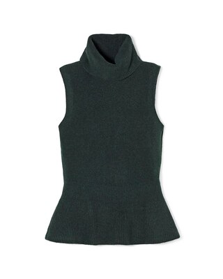 Sleeveless Soft Tank Peplum