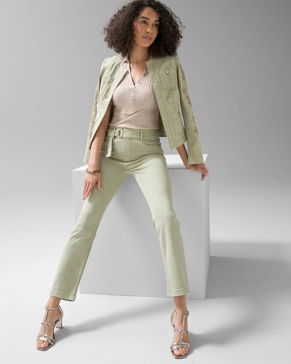 Extra High-Rise Boot Crop Pants
