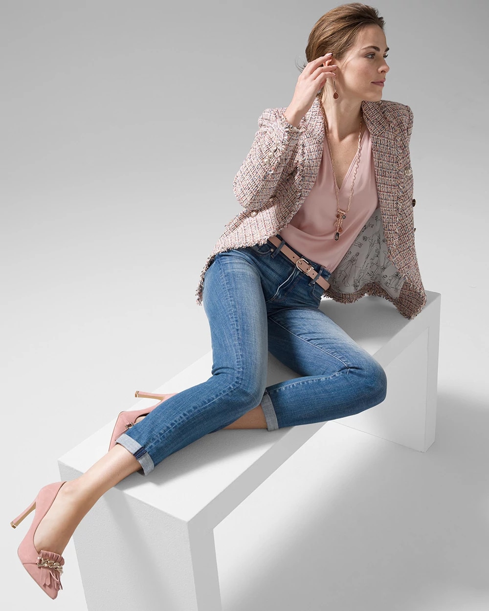 Mid-Rise Everyday Soft Girlfriend Jeans