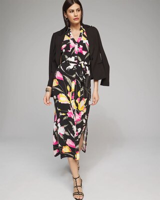Outlet WHBM Sleeveless Utility Midi Dress
