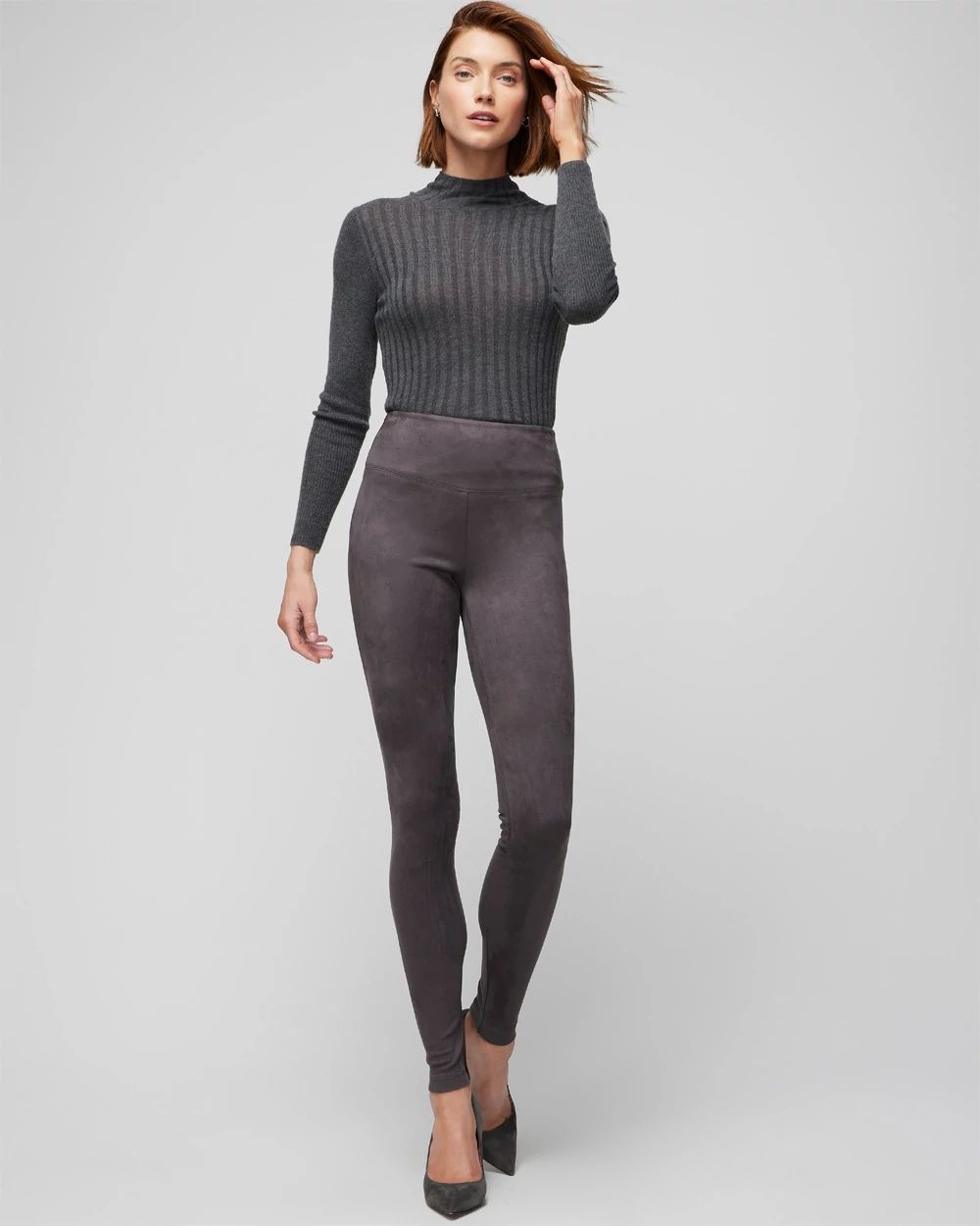 Vegan Suede WHBM® Runway Legging