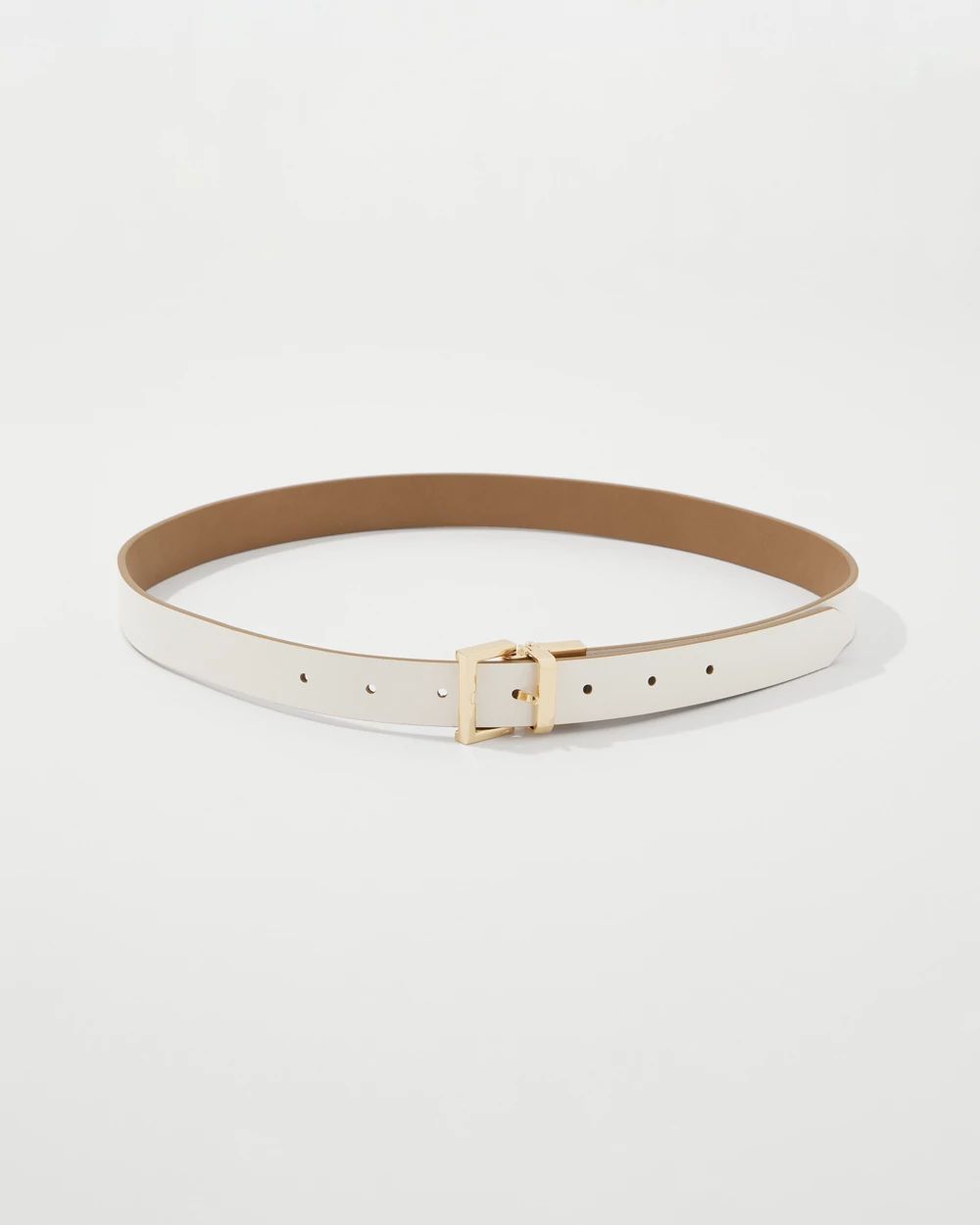 Neutral + Ecru Reversible Belt
