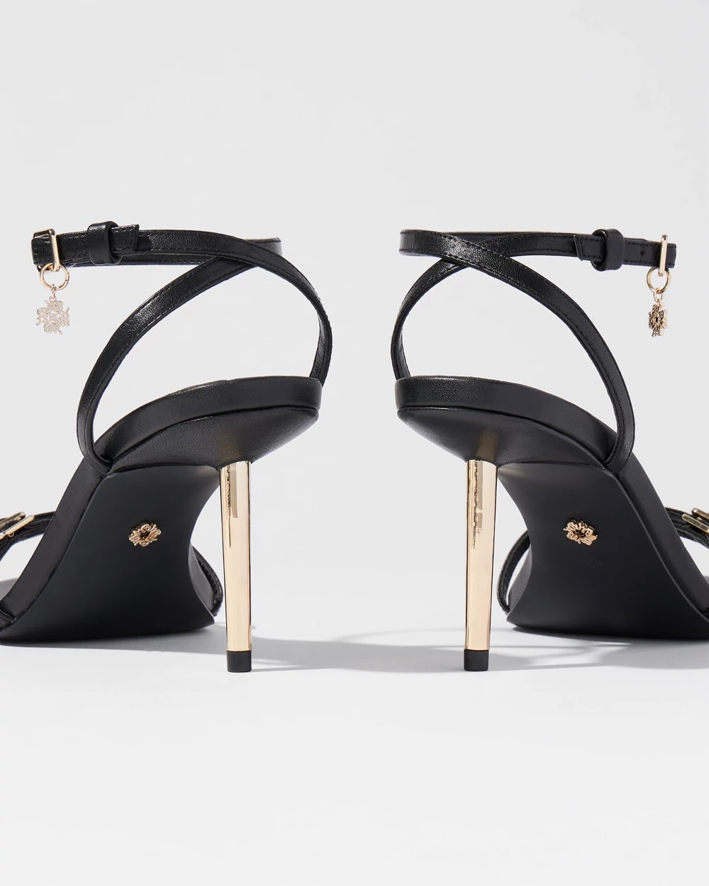 White House Black Strappy Studded Sandals White House Black Market