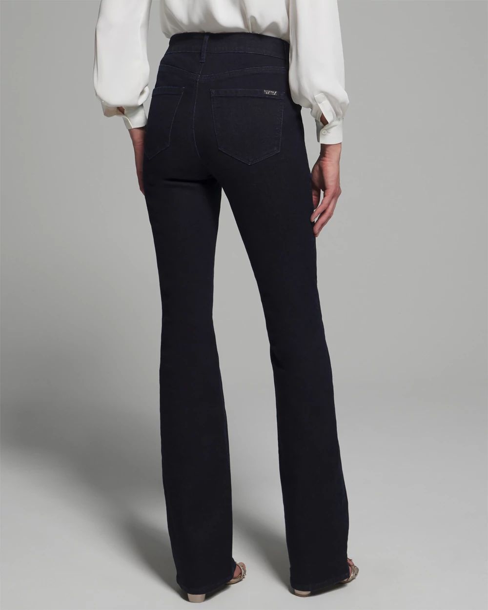 Outlet WHBM High Rise Cargo Skinny Flare Jean