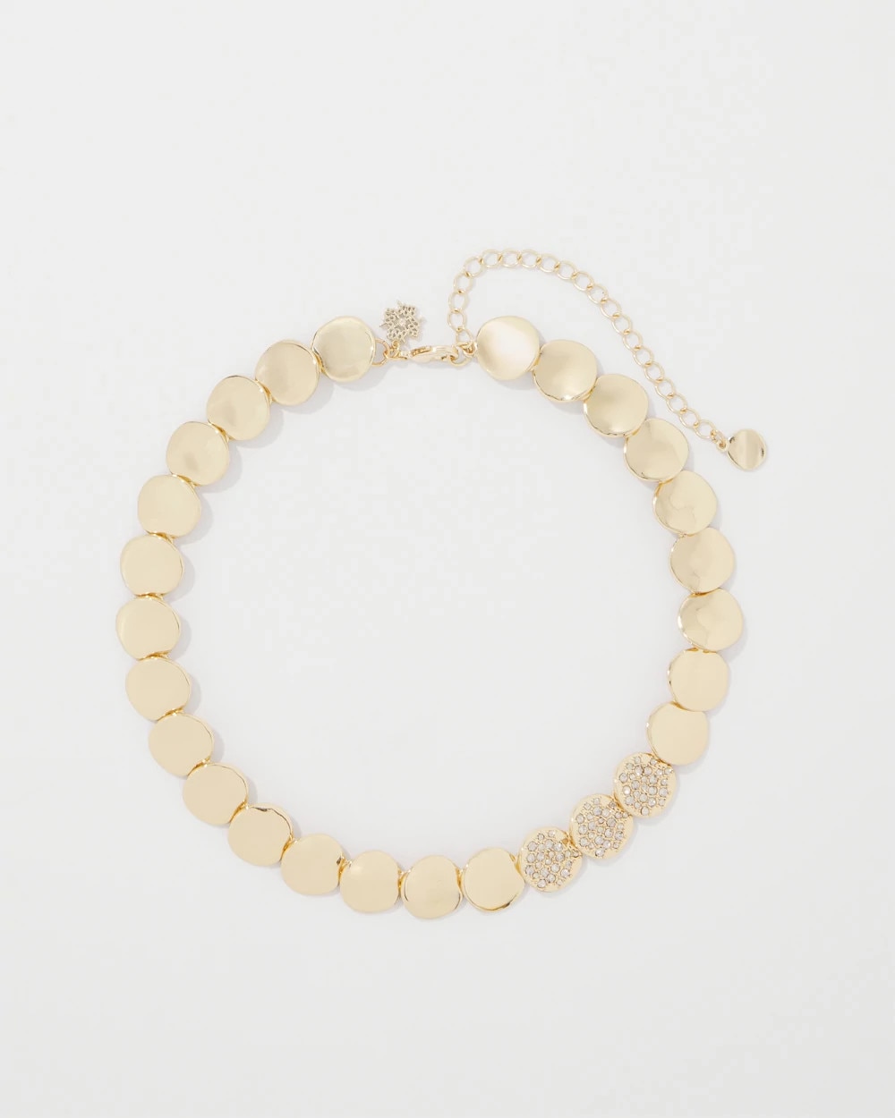 Pave Discs Short Necklace - image 1