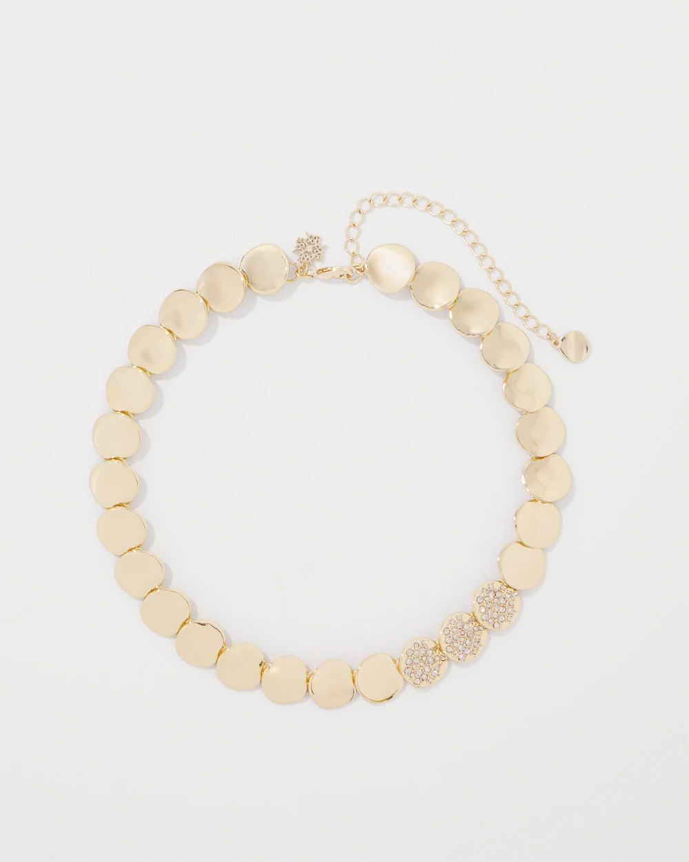 Pavé Discs Short Necklace