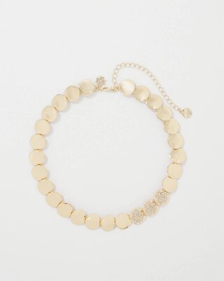Pavé Discs Short Necklace