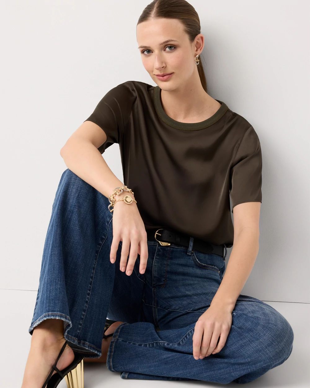 Satin Tee click to view larger image.