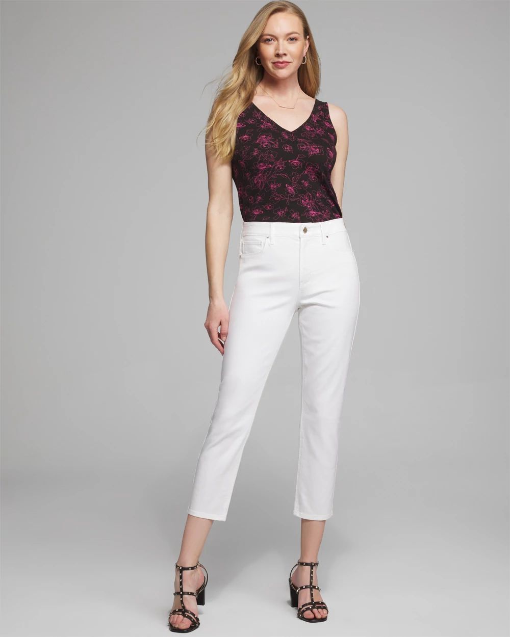 Outlet WHBM High-Rise Slim Crop