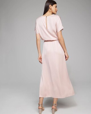 Outlet WHBM Satin Crinkle Maxi Dress